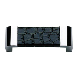 Paradigm 3 Inch Center to Center Chrome/Black Croc Cabinet Pull