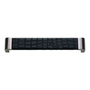 Brushed Nickel/Black Croc