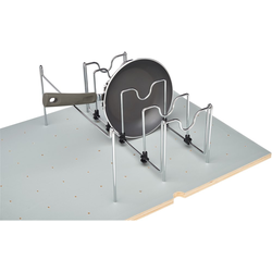 Chrome Pot And Pan Organizer