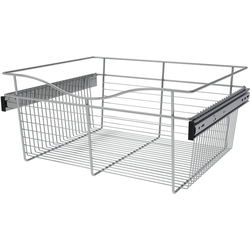 35% OFF 24 Inch Width x 20 Inch Depth x 11 Inch Height Heavy-Gauge Pull-Out Wire Basket, Chrome, Min. Cabinet Opening: 24"W x 20"D x 11"H