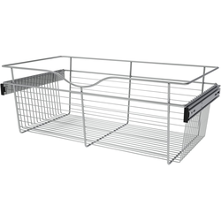 Clearance Sale -30 Inch Width x 16 Inch Depth x 11 Inch Height Heavy-Gauge Pull-Out Wire Basket, Chrome, Min. Cabinet Opening: 30"W x 16"D x 11"H