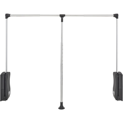 Pull-Down Closet Rod 35-45"W, Chrome