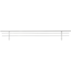 17 inch Wire Shoe Rail Chrome Finish