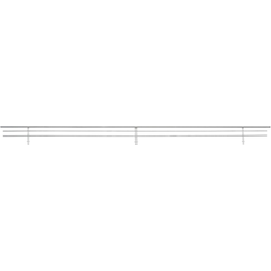 35 inch Wire Shoe Rail Chrome Finish