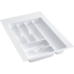  Trimmable 14-1/4 Inch Width x 21-1/4 Inch Length Utility/ Cutlery Drawer Insert, Minimum Trim Size 11-5/8 W x 17-1/2 Inch, Textured White Polymer 