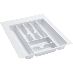  Trimmable 17-1/2 Inch Width x 21-1/4 Inch Length Utility/ Cutlery Drawer Insert, Minimum Trim Size 14-3/4 W x 17-1/2 Inch, Textured White Polymer 