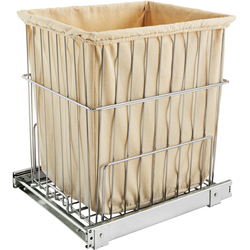 22% OFF Bottom-Mounted Pull-Out Hamper for 15" Minimum Cabinet Opening Widths, Canvas Liner, 18-1/4" D x 19-1/2" H, Door Mounting Bracket Sold Separately