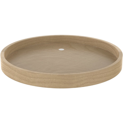 7% OFF 20 Inch Diameter Lazy Daisy Full Circle Single Rotating Tray with Steel Bearing for Shelf Mounting, Natural