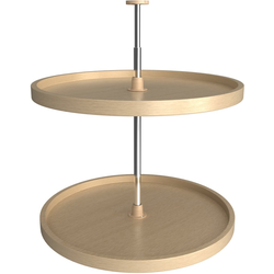 22% OFF 28 Inch Diameter Lazy Daisy 2-Shelf Full Circle Lazy Susan Set, Natural