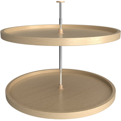 16% OFF 32 Inch Diameter Lazy Daisy 2-Shelf Full Circle Lazy Susan Set, Natural