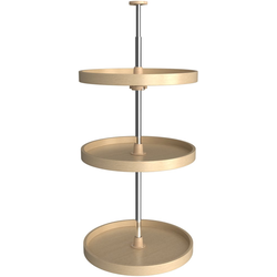 20% OFF 20 Inch Diameter Lazy Daisy 3-Shelf Full Circle Lazy Susan Set, Natural