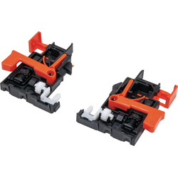 6-Way Adjustable Clips For Undermount Slide Plastic, Black