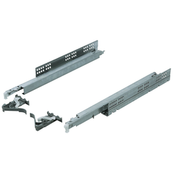 Futura PUSH To Open Undermount Slide for Frameless Cabinets, 12 Inch Length, Front Locking Clips Required 