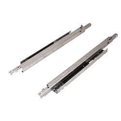  Salice 18" Length Low-Profile Push-to-Open Bottom-Mounted Undermount Shelf Slide, Front Locking Devices and Rear Hook Shelf Bracket Required 