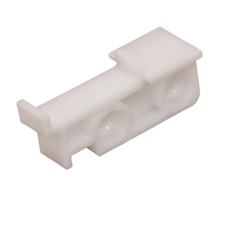 Rear Hook Bracket for Shelf Bottom Mount Concealed Slide, Plastic White