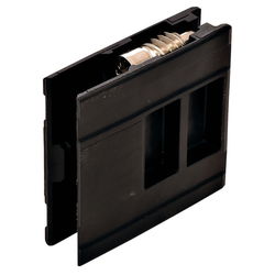 Lineabox Front and Back Connecting Fitting Plastic, Black
