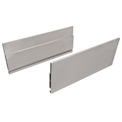 Lineabox Drawer System Aluminum Side Profile 7-1/6 Inch Height x 118-1/8 Inch Length, Stainless Steel