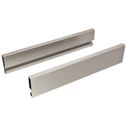 Lineabox Drawer System Aluminum Side Profile 3 Inch Height x 118-1/8 Inch Length, Stainless Steel