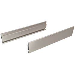 Lineabox Drawer System Aluminum Side Profile 4-1/16 Inch Height x 118-1/8 Inch Length, Titanium