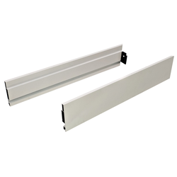 Lineabox Drawer System Aluminum Side Profile 4-1/16 Inch Height x 118-1/8 Inch Length, White