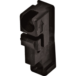 Lineabox Front and Back Fixing Clip Plastic Black