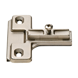 Cruciform Slide-On Mounting Plate Face Frame for Woodscrews 1mm Mod 3, Nickel