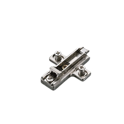  Salice 0mm Height Frameless Clip Mounting Plate for Pozi/Euro Screw-On Mounting Including Integral Depth Adjustment, Mod 29