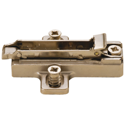  Salice 12mm Height Frameless Clip Mounting Plate for Pozi/Euro Screw-On Mounting Including Integral Depth Adjustment, Mod 29 