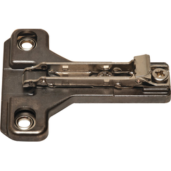 Salice 1mm Thickness Face Frame Mounting Plate for Screw Installation, Mod 3, Titanium