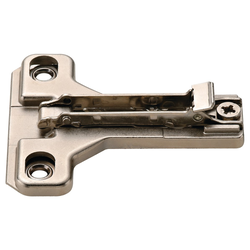 30% OFF Salice 0mm Face Frame Mounting Plate for Wood Screw Mounting, 3/4-Inch Overlay with Full Overlay Hinge, Nickel Plated Steel 