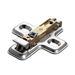 Salice 0mm Clip Frameless Mounting Plate For Woodscrew Mounting, Nickel Plated