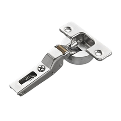  Salice Silentia 105-degree Soft-Close Partial 1/4 to 3/8 Inch Overlay Hinge for Screw-On Mounting, Nickel Plated