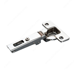  Salice 94-Degree Opening Full-Overlay Hinge, Self-Closing for Screw-On Mounting, Nickel Plated