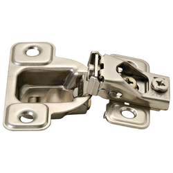 106 Degree 1-7/16 Inch Overlay Face Frame Self Close 3 Cam Hinge, Nickel