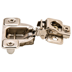106 Degree 1 Inch Overlay Face Frame Self Close with Dowel Mounting 3 Cam Hinge