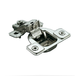  Salice 5/8 Inch Overlay Self-Close Face-Frame Hinge for 3-hole Dowel Mounting, 106-degree Opening Angle