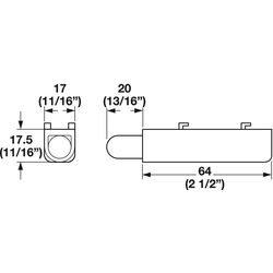 Shock Absorber Smoveholder with Integrated SMOVE For Small Doors
