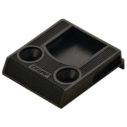 Door Catch for Screw-Mount Catch with Lip, Plastic Black