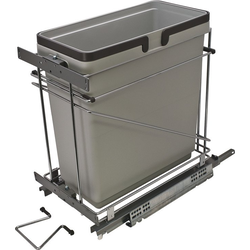30% OFF 12 Inch Single Waste Bin Pullout 498mm X 305mm X 495mm, Silver