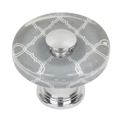 Cheetah 1-1/2 Inch Diameter Polished Chrome Cabinet Knob