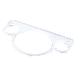 Silentia 1.8mm (3/32") Height Spacer for Concealed Hinge Cup, Clear Plastic 