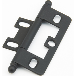 Non-Mortise Hinge with Ball Tips, Distressed Bronze
