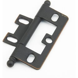 Non-Mortise Hinge with Ball Tips, Michelangelo Bronze
