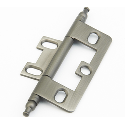 Non-Mortise Hinge with Minaret Tips, Antique Nickel