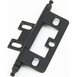 Non-Mortise Hinge with Minaret Tips, Flat Black