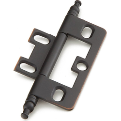 Non-Mortise Hinge with Minaret Tips, Michelangelo Bronze
