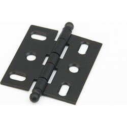 Mortise Hinge with Ball Tips, Flat Black