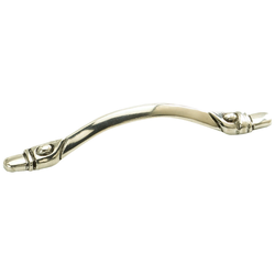 Perla 5-1/16 Inch Center to Center Natural Britannium Cabinet Pull