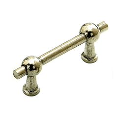 Chemin de Fer 2-1/2 Inch Center to Center Natural Britannium Cabinet Pull