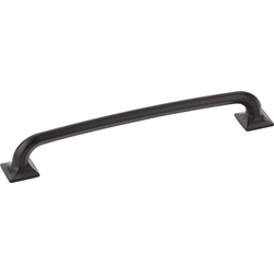 Northport 8 Inch Center to Center Matte Black Cabinet Pull with Square Base